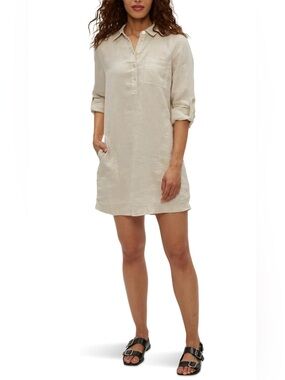 Michael Stars Light Blush Linen Shift Dress